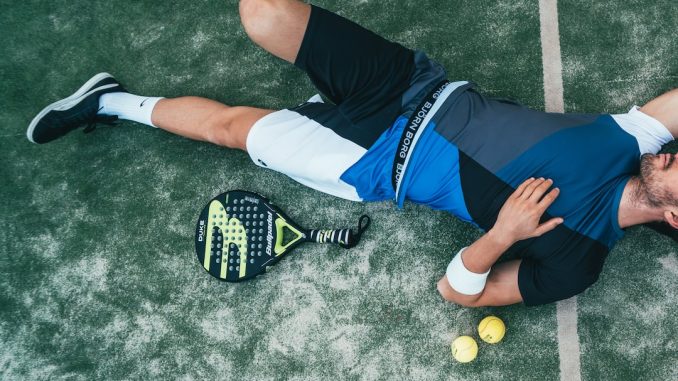 Sporten padel illustration